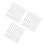 180Pcs Smooth Silicone Tip White Lip Brush for Lipstick and Gloss 5