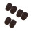 6Pcs Soft Plush Black Shoe Polish Gloves Boot Cleaning Kit 8