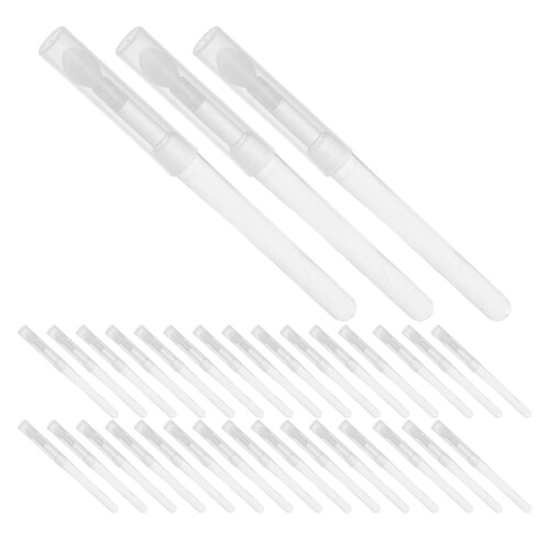 180Pcs Smooth Silicone Tip White Lip Brush for Lipstick and Gloss 2