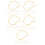 25Pcs ABS Fan Frameworks Light Yellow for DIY Hand Fans Wedding Crafts 9