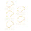 25Pcs ABS Fan Frameworks Light Yellow for DIY Hand Fans Wedding Crafts 7