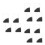 12Pcs ABS Iron Powder Case for School Physics Teaching Instrument 6