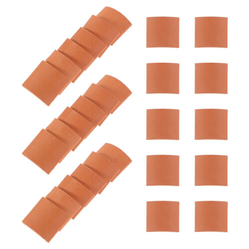 210Pcs Brown Ceramic Miniature Building Tiles for Dollhouse Decor 2
