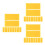 30Pcs Basic Plastic Model Pry Tool Yellow Opener for Model Disassembly 6