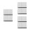 120Pcs Easy Install Silver Metal Shutter Blind Repair Nails Fasteners 6