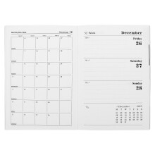 5St Lichtgroene Planner Notebook 2026 A5 PU Kalender & Weekoverzicht
