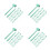 80St Kindergraafset Lichtgroen PVC Educatief Speelgoed 5