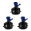 3Pcs ABS Rv Sewer Hose Rinse Cap Shutoff Valve for Efficient Cleaning 6