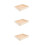 3Pcs Stackable Wooden Puzzle Sorting Trays with Smooth Finish Beige 5