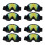 8Pairs Lightweight Riding Goggles Clear Lens Tpu Pc 8