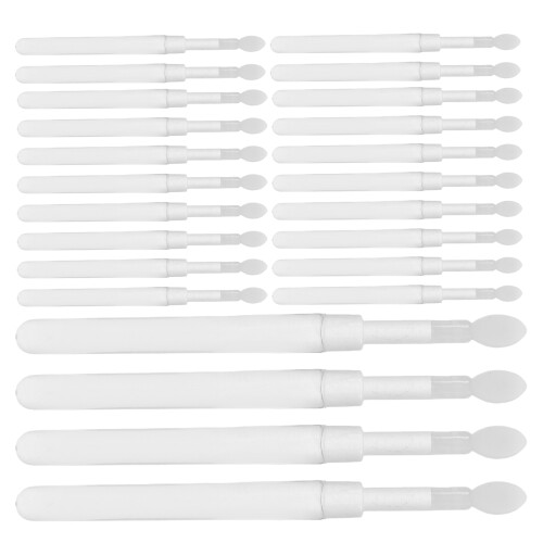 180Pcs Smooth Silicone Tip White Lip Brush for Lipstick and Gloss 1