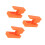 3Pcs Universal Plastic Fishing Rod Brackets Orange for Wall Storage 10