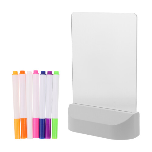 4Sets Clear Acrylic LED Drawing Board Reusable Lamp 1