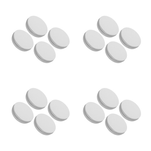 16Pcs Compact Silver Round Tinplate Baking Treat Boxes Multipurpose 2