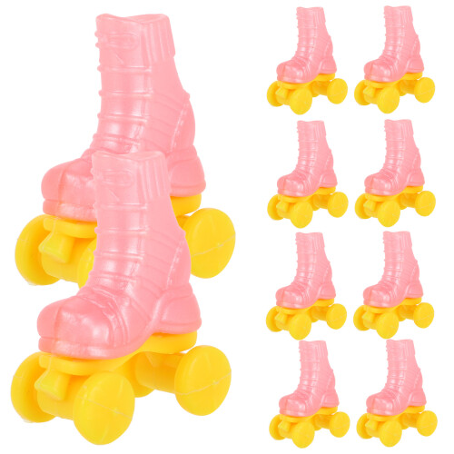 50Paren Mini Roller Skates Plastic Voor Spelen En Decoratie 1
