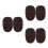 6Pcs Soft Plush Black Shoe Polish Gloves Boot Cleaning Kit 9