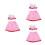 3Pcs Polyester Doll Bathrobe Set Red Hat Sleepwear for 18 Inch Dolls 9