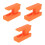 3Pcs Universal Plastic Fishing Rod Brackets Orange for Wall Storage 7