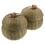 4Pcs Compact Bamboo Go Game Jars with Lid Olive Green Storage 3