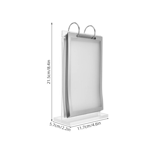 Transparante Acryl Flip Menu Display Stand Tafelhouder 1