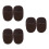 6Pcs Soft Plush Black Shoe Polish Gloves Boot Cleaning Kit 5
