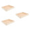 3Pcs Stackable Wooden Puzzle Sorting Trays with Smooth Finish Beige 6