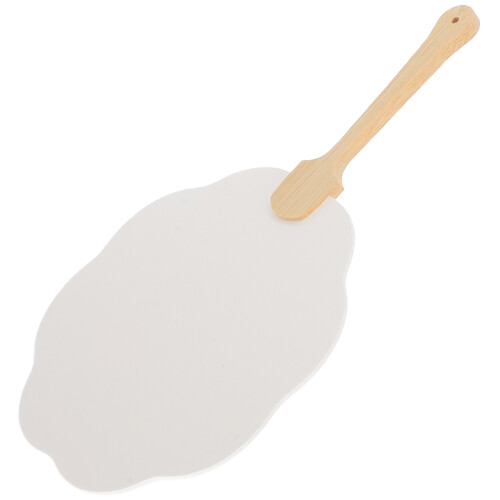 4Pièces Éventails Papier Blancs DIY Bois À Main Pour 1