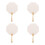 4Pièces Éventails Papier Blancs DIY Bois À Main Pour 9