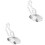 2Pièces -Câbles Aluminium Argent Pour Guidage Câble 5