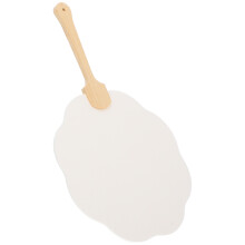 4Pièces Éventails Papier Blancs DIY Bois À Main Pour