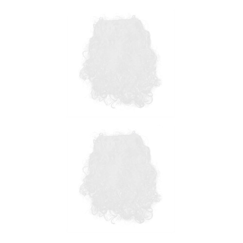 2Pièces Accessoire Barbe Polyester Pour Costume Père 2