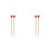 4Pièces Maillets Marimba Rouge Bois Mallets Nylon Instruments 3