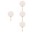4Pièces Éventails Papier Blancs DIY Bois À Main Pour 6
