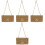 4Pièces Pochette Femme Beige Accessoire Mode Imitation 4