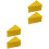 4Pièces Répliques Fromage Résine Décorations Maison Légères 6