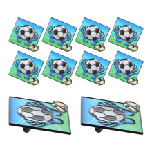 10Pièces Badges Broche Football Colorés En Pour Fans Et Tenues