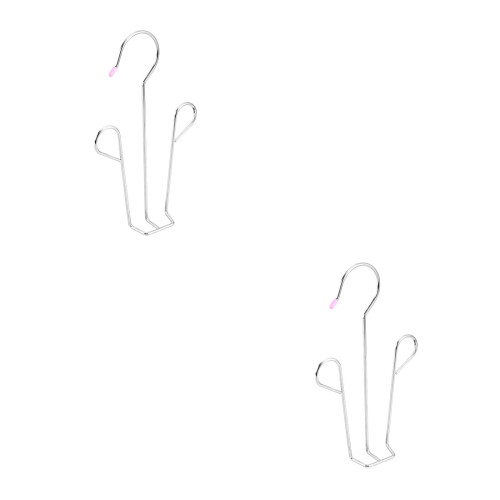 4Pièces Séchoir Chaussures Acier Inoxydable Argent Facile À Utiliser 2