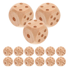 80Pièces Dés En Bois Sécurisés Multiusages Pour Jeux Et Accessoires