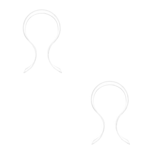 2Pièces Support Casque Bureau Transparent, Support Écouteurs 2