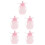 5Pièces Contenants Bébé En Silicone Rose, Réutilisables 6