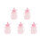 5Pièces Contenants Bébé En Silicone Rose, Réutilisables 5