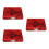 3Pièces Étui À Anches Hautbois Rouge 6 Anches Tissu Protecteur 5
