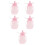 5Pièces Contenants Bébé En Silicone Rose, Réutilisables 8