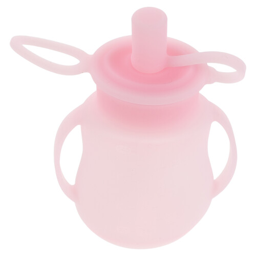 5Pièces Contenants Bébé En Silicone Rose, Réutilisables 1