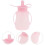 5Pièces Contenants Bébé En Silicone Rose, Réutilisables 11