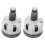 6Pièces Bouton Poussoir Wc ABS Chromé Double Chasse Pour Maison 2