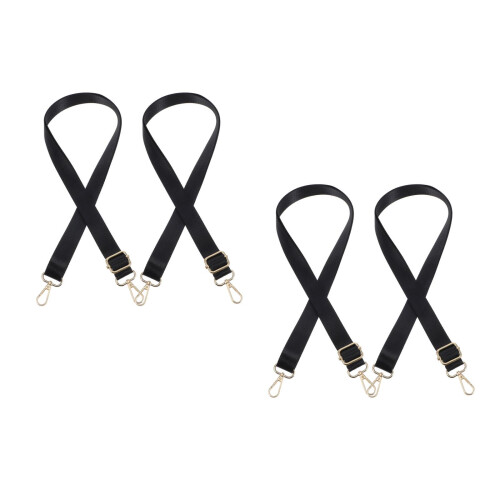 4Pièces Sangles Élastiques Réglables Pour Noir Nylon 2