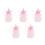 5Pièces Contenants Bébé En Silicone Rose, Réutilisables 9