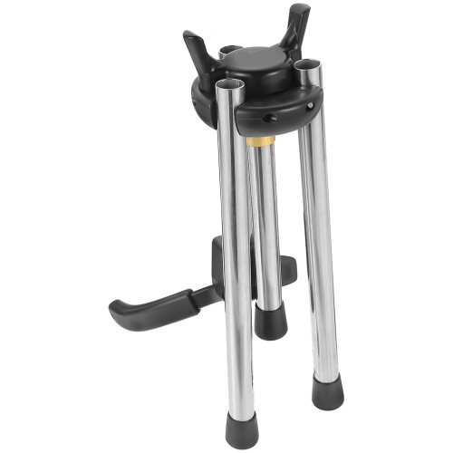 2Pièces Support Portable Saxophone Pliable Acier Noir Compact Stable 2