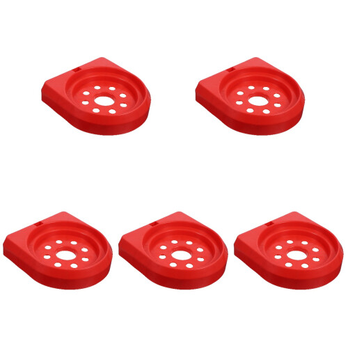 5Pcs Red ABS Fire Extinguisher Base Mount Brackets for Wall Support 2